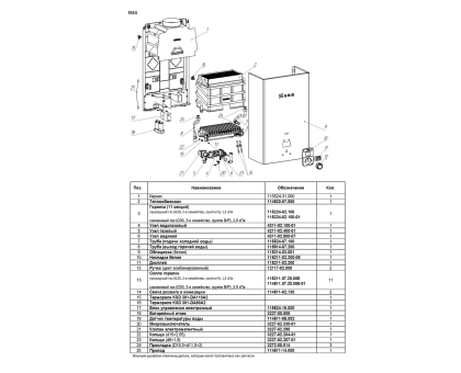 Водонагреватель газовый NEVA 5514 сж.газ